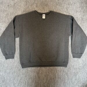 VTG Foot Locker Crewneck Sweatshirt Men's Size 3XL Gray Blank Sportswear 90s